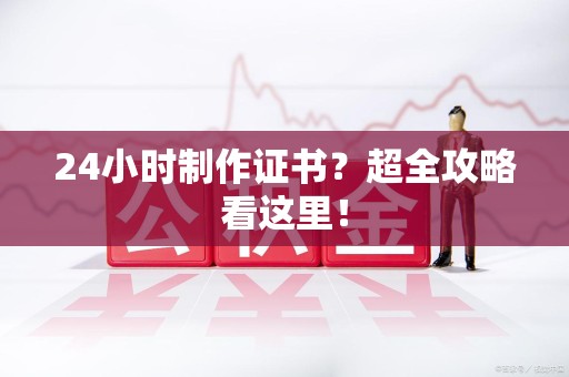 新余24小时制作证书？超全攻略看这里！